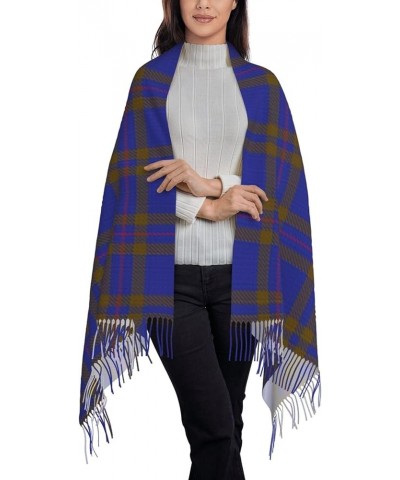 Large Scarf Plaid Cashmere Feel Shawl Wraps with Tassel Soft Fashion Warm Scarves for Women Scottish Clan Elliot Elliott Tart...