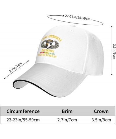 101st Airborne Division Vietnam Veteran Baseball Hats Cap for Men Women Adjustable Classic Trucker Hats White $13.00 Baseball...