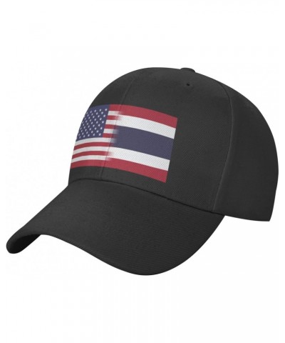 Classics Baseball Cap US Thailand America Flag Caps Adjustable for Women Men Black $11.09 Baseball Caps