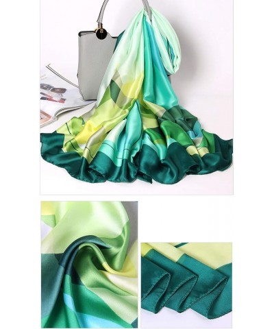 Women Floral Print Summer Beach Scarves Long Silk Like Shawl Head Wraps 4 $9.76 Scarves