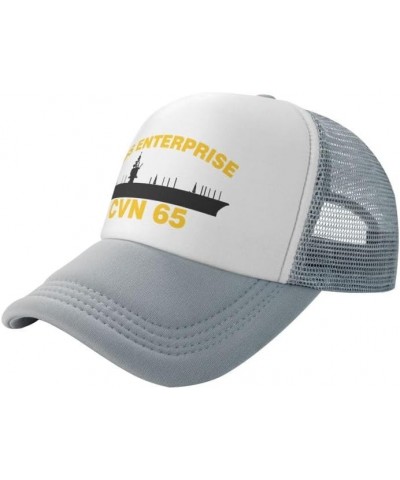 USS Enterprise CVN 65 Flag-Trucker Hats Denim Hats Cowboy Knit hat Baseball Caps Fisherman's hat $15.66 Baseball Caps