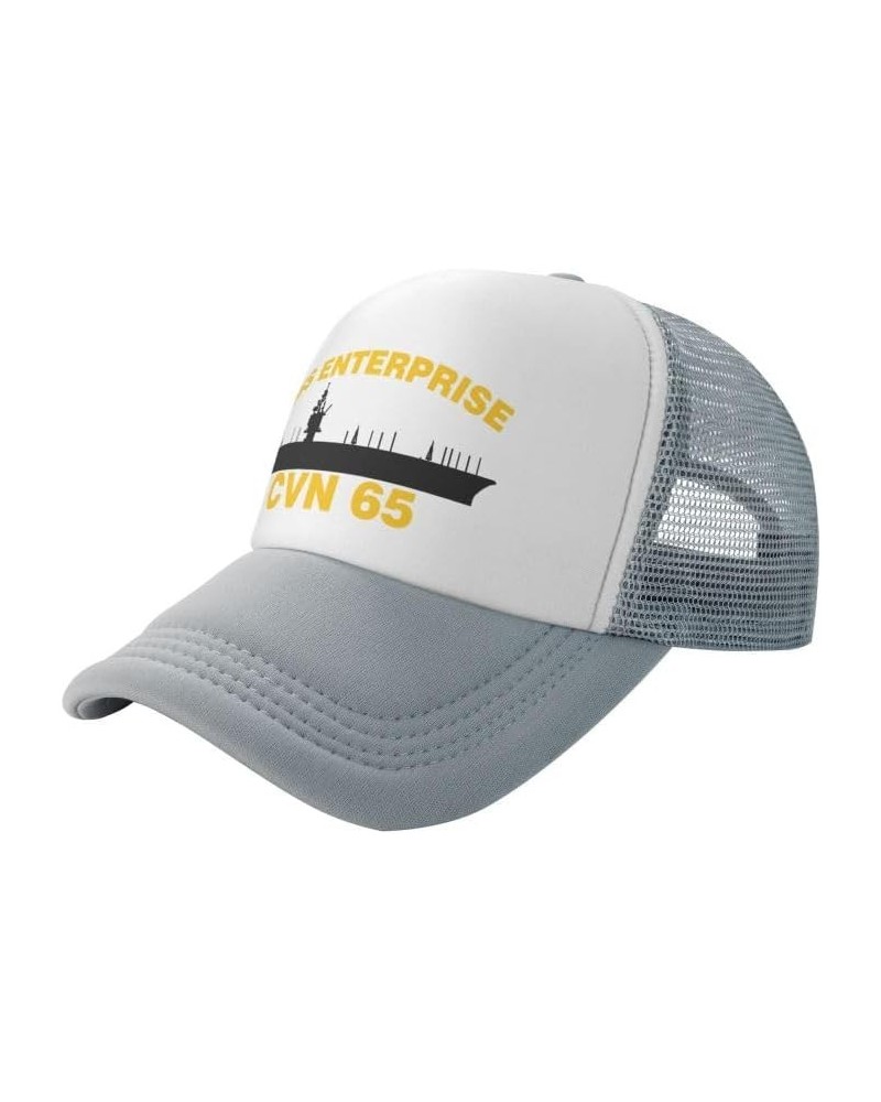 USS Enterprise CVN 65 Flag-Trucker Hats Denim Hats Cowboy Knit hat Baseball Caps Fisherman's hat $15.66 Baseball Caps