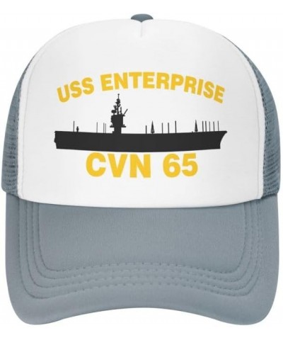 USS Enterprise CVN 65 Flag-Trucker Hats Denim Hats Cowboy Knit hat Baseball Caps Fisherman's hat $15.66 Baseball Caps