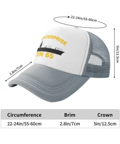 USS Enterprise CVN 65 Flag-Trucker Hats Denim Hats Cowboy Knit hat Baseball Caps Fisherman's hat $15.66 Baseball Caps