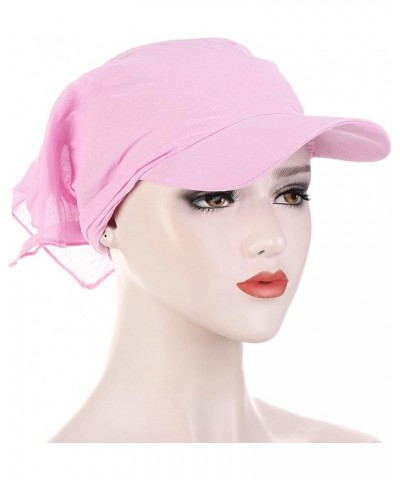 Summer Cap Head Hat Sun Printing Women Protection Baseball Caps Pink $6.59 Sun Hats