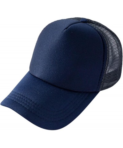 Mens Unisex Adjustable Vintage Washed Baseball Cap Men Dad Hats for Outdoor Sports Hiking Fishing Tennis A-navy $6.74 Skullie...