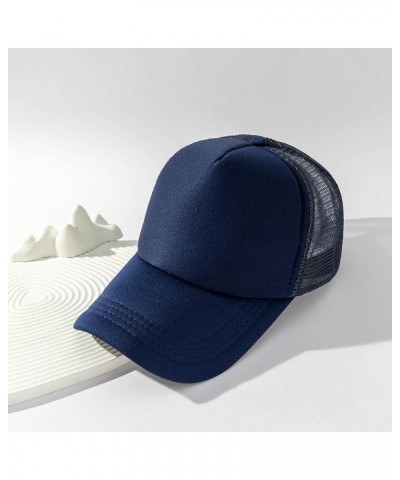 Mens Unisex Adjustable Vintage Washed Baseball Cap Men Dad Hats for Outdoor Sports Hiking Fishing Tennis A-navy $6.74 Skullie...