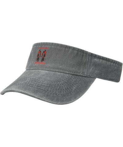 Robot with a Sword Sun Visor Hats for Women Men Sun Hat Cotton Golf Hat Vintage Baseball Cap Gray $10.59 Visors