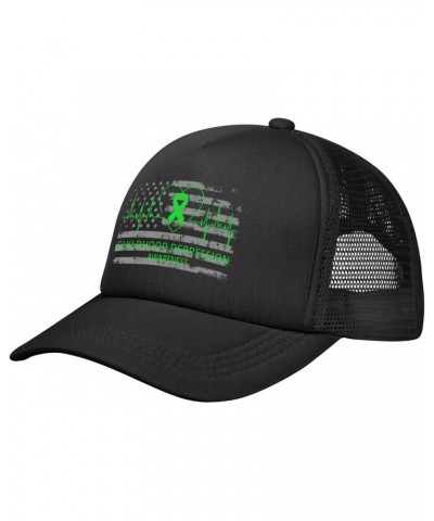 Childhood Depression Awareness Baseball Cap Adjustable Casual Mesh Hats Duck Tongue Caps for Men Women54 Black $13.18 Basebal...