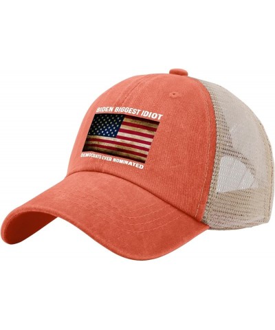 Trucker Hat for Women Presidents Day Trucker Hat for Men Lids Hat Trendy Sun Hat Saffron02 $11.19 Visors