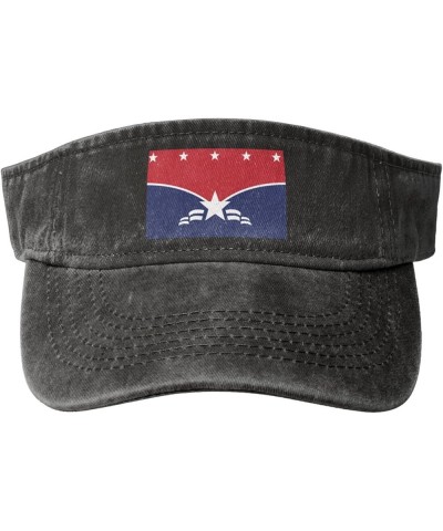 Flag of Lawrence, Indiana Sun Hat Sun Visor Hats for Women Men Baseball Cap Golf Hats Black $12.07 Visors