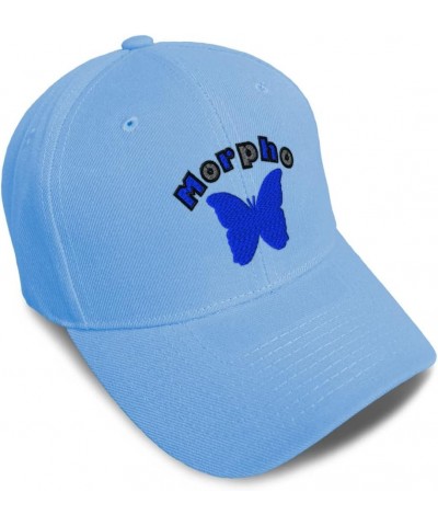 Baseball Cap Morpho Insects Nature Acrylic Biology Dad Hats for Men and Women Light Blue Design Only $14.57 Baseball Caps