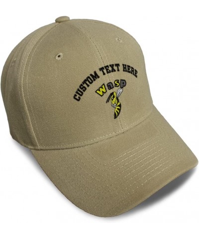 Baseball Cap Wasp Insects Nature Acrylic Biology Dad Hats for Men and Women Khaki Personalized Text Here $14.30 Baseball Caps