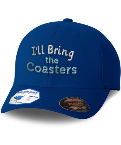 Flexfit Hats for Men & Women I'll Bring The Coasters Polyester Dad Hat Baseball Cap Royal Blue $14.70 Baseball Caps