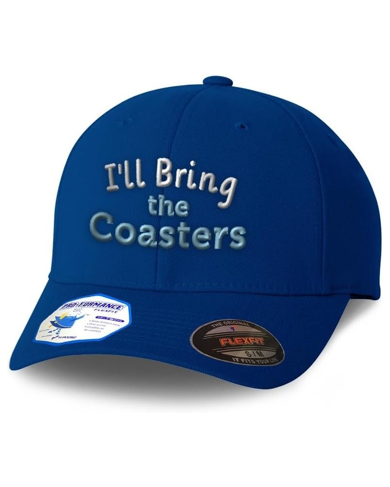 Flexfit Hats for Men & Women I'll Bring The Coasters Polyester Dad Hat Baseball Cap Royal Blue $14.70 Baseball Caps