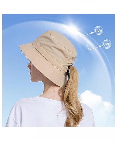 Women Sun Hat Wide Brim Beach Hat Adjustable Bucket Hat Summer Hats Caps Cowboy $11.26 Sun Hats