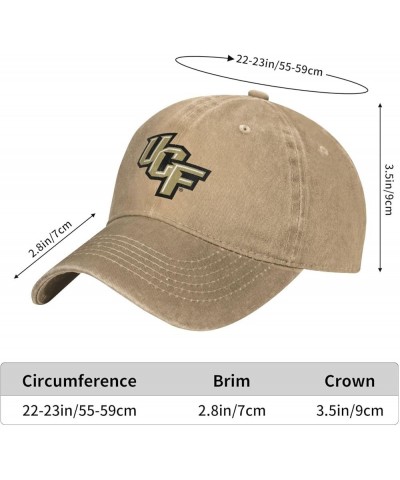 UCF Knights Cowboy Hats，Unisex Adjustable for Hat Baseball Cap Casquette Natural $14.24 Cowboy Hats