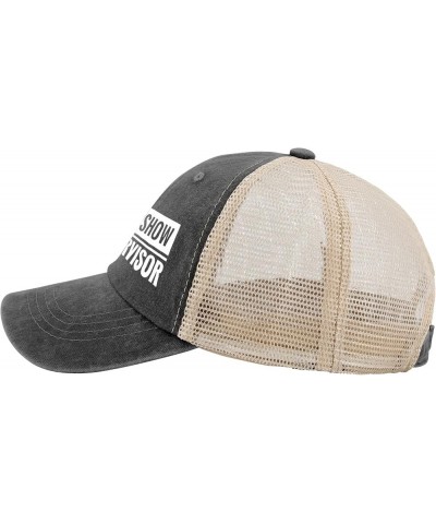 Beach hat Shit Show Supervisor Fishing hat for Men Blue hat Gifts for Girlfriends Baseball Caps Allblack $12.87 Sun Hats