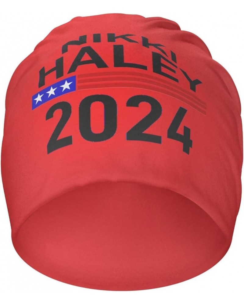 Beanie Nikki Haley 2024 Election Beanie Hat Men Skull Cap Women Knit Slouchy Hat Stocking Hats Knitted Hat Black Red $9.91 Sk...