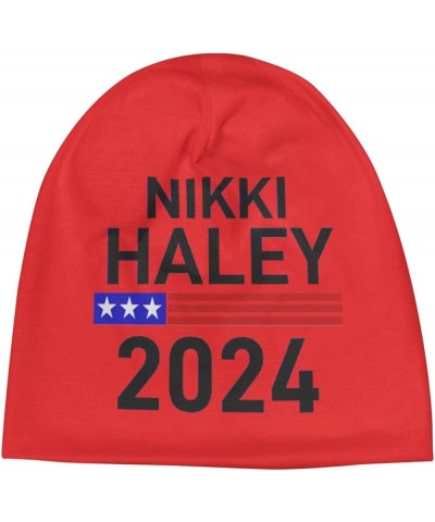 Beanie Nikki Haley 2024 Election Beanie Hat Men Skull Cap Women Knit Slouchy Hat Stocking Hats Knitted Hat Black Red $9.91 Sk...