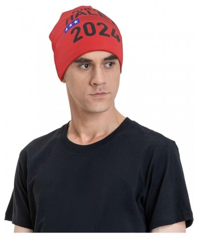 Beanie Nikki Haley 2024 Election Beanie Hat Men Skull Cap Women Knit Slouchy Hat Stocking Hats Knitted Hat Black Red $9.91 Sk...