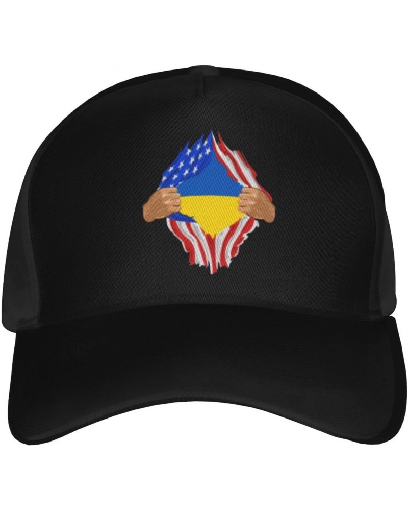 Hand Tear Flag of Ukraine Baseball Cap Men's and Women's Baseball Hat Adjustable Casual Outdoor Breathable Caps Truck Driver ...