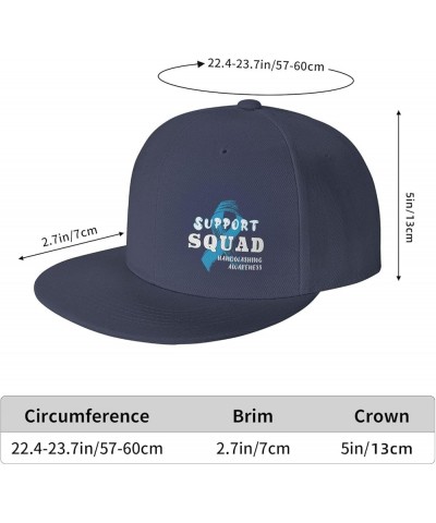 Snapback Baseball Cap Support Squad Handwashing Awareness for Men Women Navy Blue $10.07 Baseball Caps