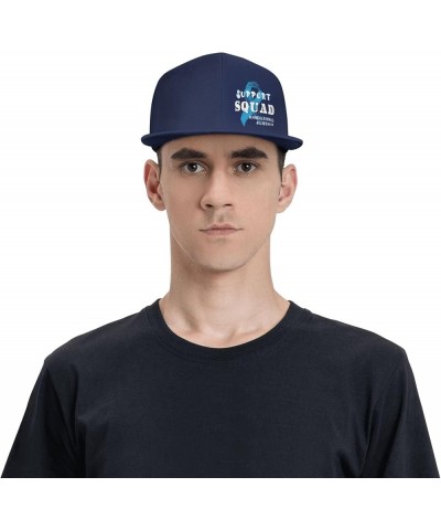 Snapback Baseball Cap Support Squad Handwashing Awareness for Men Women Navy Blue $10.07 Baseball Caps