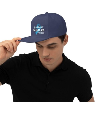 Snapback Baseball Cap Support Squad Handwashing Awareness for Men Women Navy Blue $10.07 Baseball Caps