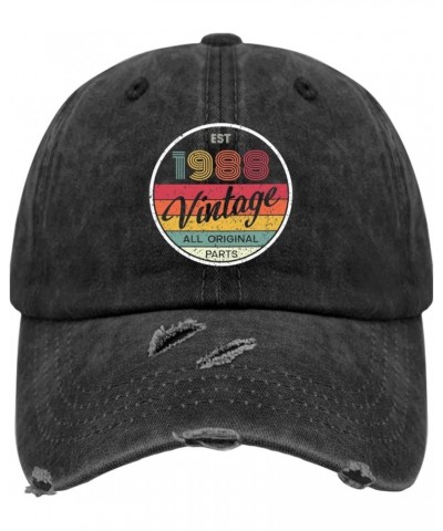 1965 Vintage All Original Parts Hats Mesh Hat AllBlack Hat for Women Gifts for Men Cool Cap 1988 $11.19 Sun Hats