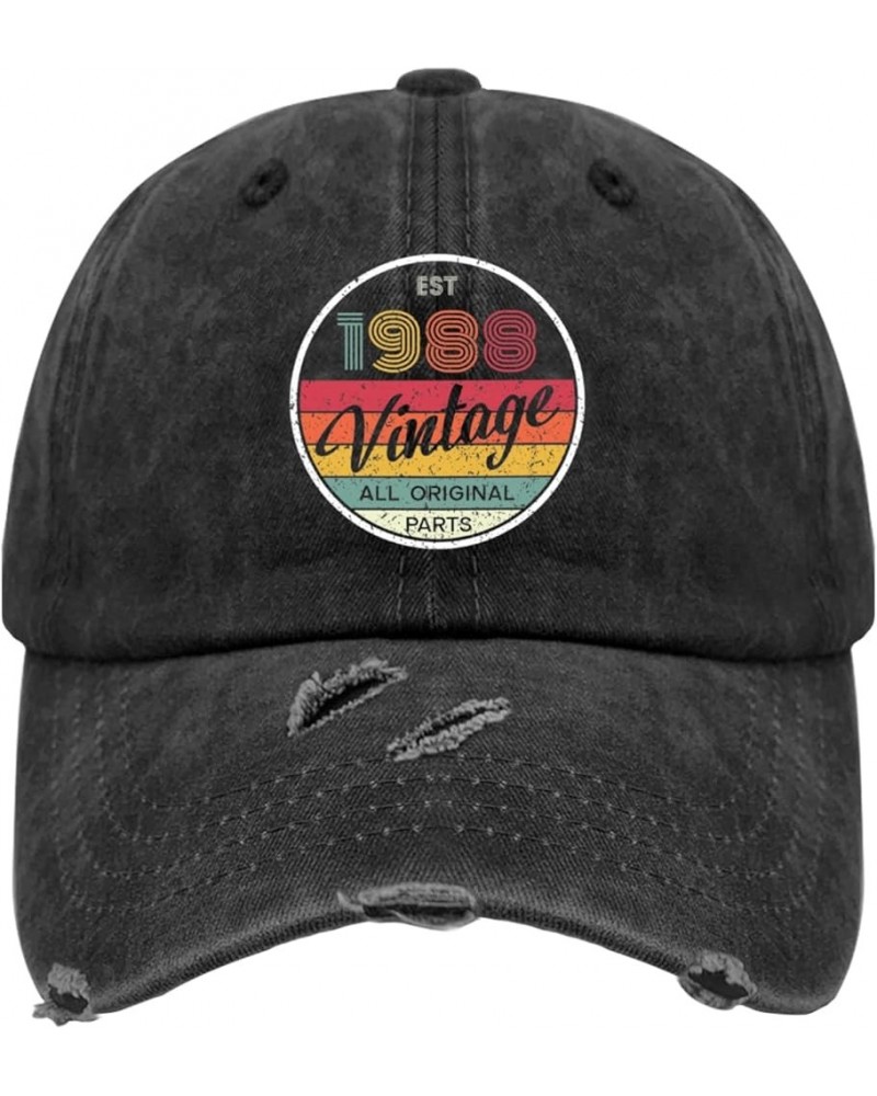 1965 Vintage All Original Parts Hats Mesh Hat AllBlack Hat for Women Gifts for Men Cool Cap 1988 $11.19 Sun Hats