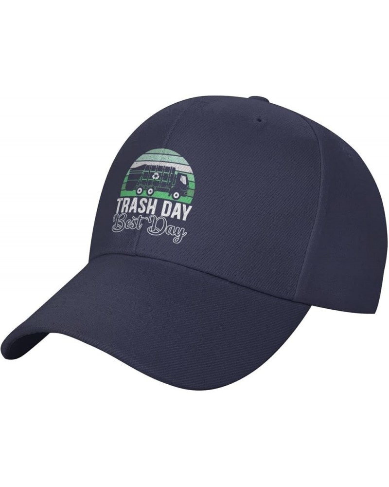 Hat Trash Day Best Day Waste Management Garbage Truck Baseball Cap Men Women Trucker Hat Dad Cap Fishing hat Navy Blue $9.88 ...