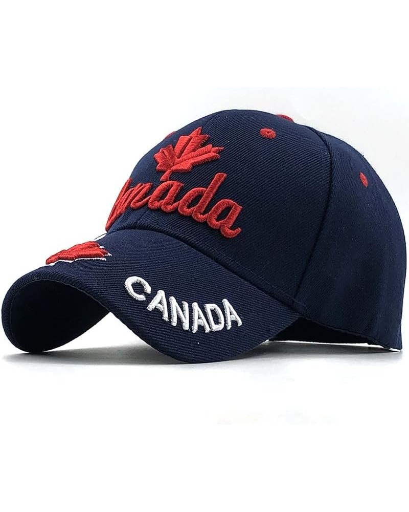 Canadian Flag Cap Embroidery hat Tactical Canada Cap Baseball Cap Trucker Cap Navy Blue $11.07 Baseball Caps