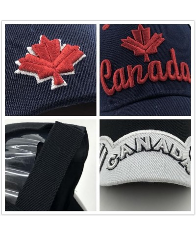 Canadian Flag Cap Embroidery hat Tactical Canada Cap Baseball Cap Trucker Cap Navy Blue $11.07 Baseball Caps