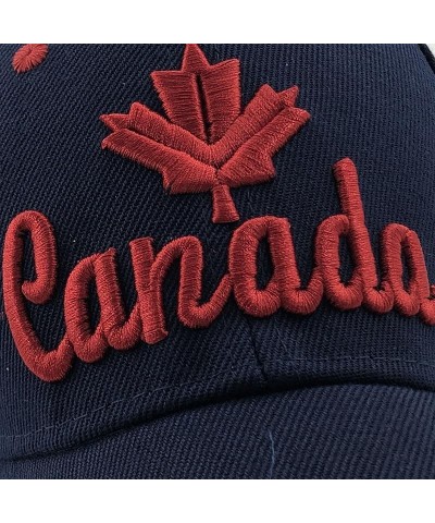 Canadian Flag Cap Embroidery hat Tactical Canada Cap Baseball Cap Trucker Cap Navy Blue $11.07 Baseball Caps