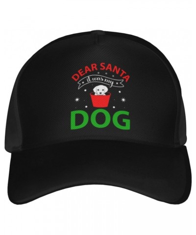 Dear Santa It was My Dog Baseball Cap Men's and Women's Baseball Hat Adjustable Casual Outdoor Breathable Caps Truck Driver H...