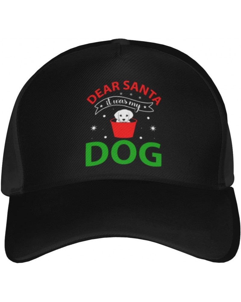 Dear Santa It was My Dog Baseball Cap Men's and Women's Baseball Hat Adjustable Casual Outdoor Breathable Caps Truck Driver H...