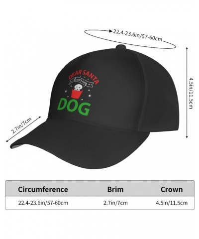 Dear Santa It was My Dog Baseball Cap Men's and Women's Baseball Hat Adjustable Casual Outdoor Breathable Caps Truck Driver H...