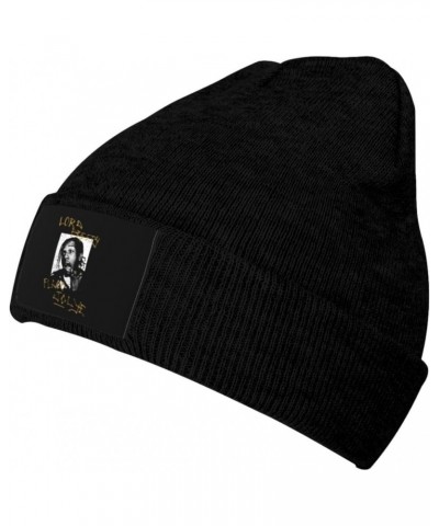 ASAP Rapper Rocky Singer Beanie Hat Fashion Warm Knit Hat Stretchable Cuffed Headgear for Cold Weather Black $13.50 Skullies ...