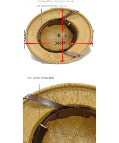 Summer Outing Equestrian Hat Horse Racing Hat Vietnam Helmet Sunscreen Outdoor Shade Straw Hat Olive Green $22.60 Sun Hats