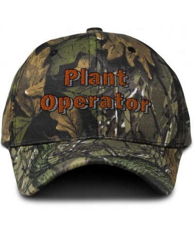 Camo Baseball Cap Plant Operator Cotton Hunting Dad Hats for Men & Women Forest Tree Green Design Only $13.20 Baseball Caps