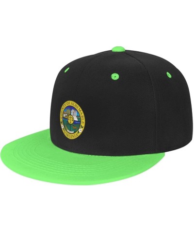 Albemarle County Seal Baseball Cap for Men Women Snapback Hat Adjustable Flat Bill Hats Green $13.10 Baseball Caps