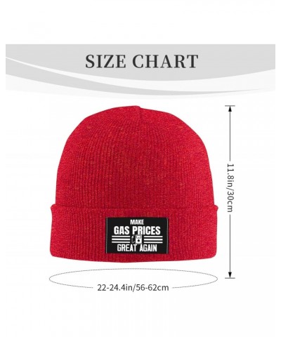 America Make Gas Prices Great Cheap Again Warm Knit Hat Cap Fashion for Men Women Red $10.40 Skullies & Beanies