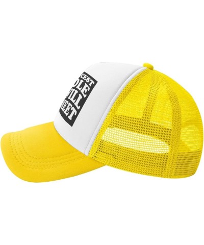 Unisex Baseball Caps Adjustable I'm The Nicest Asshole You Will Ever Meet Petty Quote Mesh Trucker Cap Classic Dad Hat Yellow...