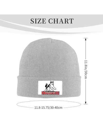 Northeastern University Logo Stretch Knit Hat for Men Women Winter Warm Cap Gray $7.08 Skullies & Beanies