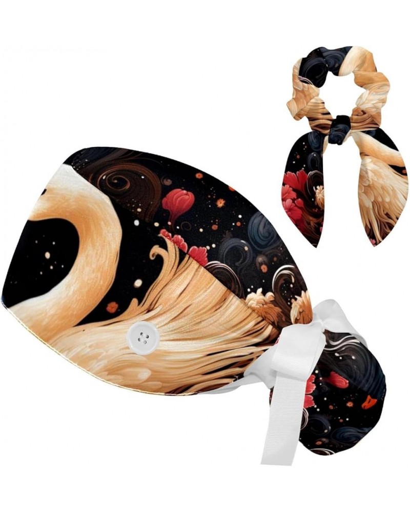 Animal Swan Classic Working Cap Adjustable Tie Back Hat Ponytail Holder Hair Accessories Color 7 $10.44 Skullies & Beanies