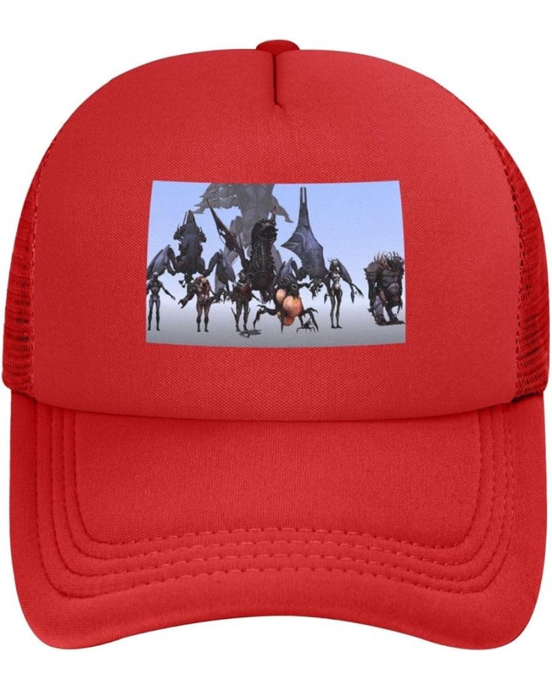 Game Mass Baseball Cap Effect 3D Printing Hip Hop for Men Women Adjustable Baseball Cap Black Red $13.94 Baseball Caps