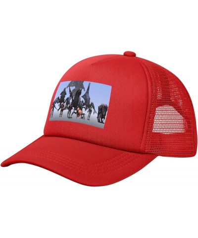 Game Mass Baseball Cap Effect 3D Printing Hip Hop for Men Women Adjustable Baseball Cap Black Red $13.94 Baseball Caps