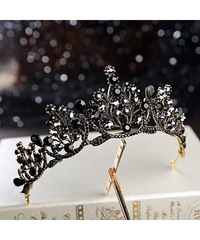 hair jewelry crown tiaras for women Sliver Golden Black Metal Witch And Prince Wedding Headpiece Crown Hair Accessories (Meta...