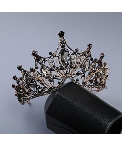 hair jewelry crown tiaras for women Sliver Golden Black Metal Witch And Prince Wedding Headpiece Crown Hair Accessories (Meta...